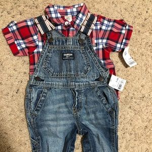 Baby boy overall set